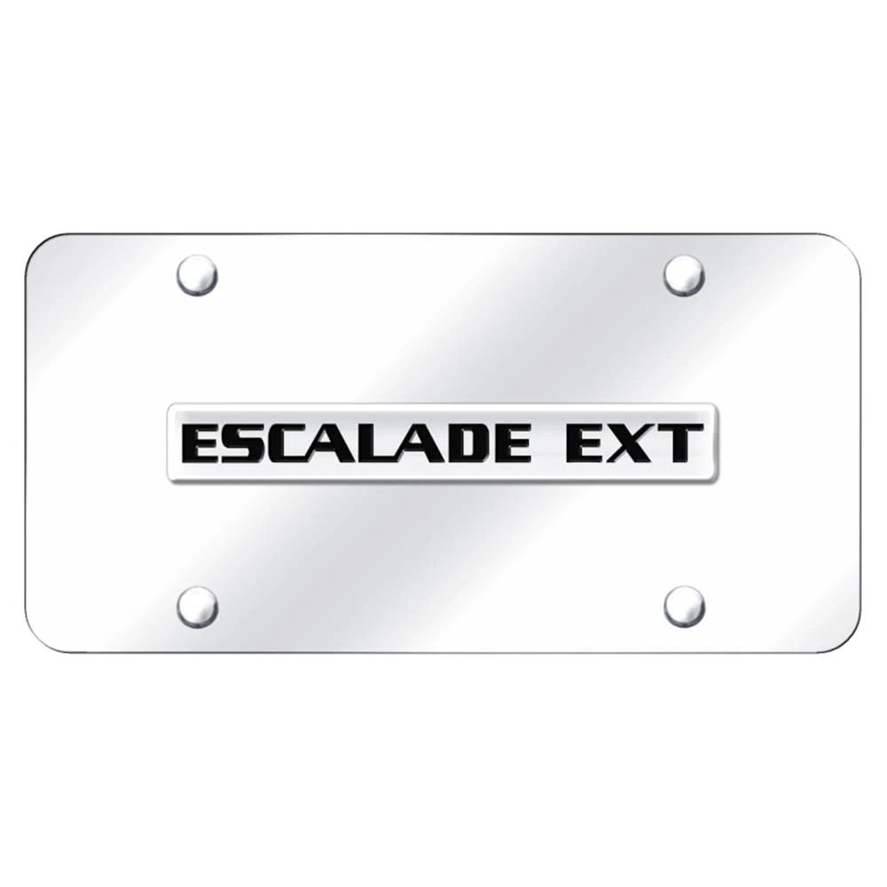 Chrome Name on Chrome Plate - Officially Licensed for Cadillac Escalade EXT