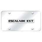 Chrome Name on Chrome Plate - Officially Licensed for Cadillac Escalade EXT