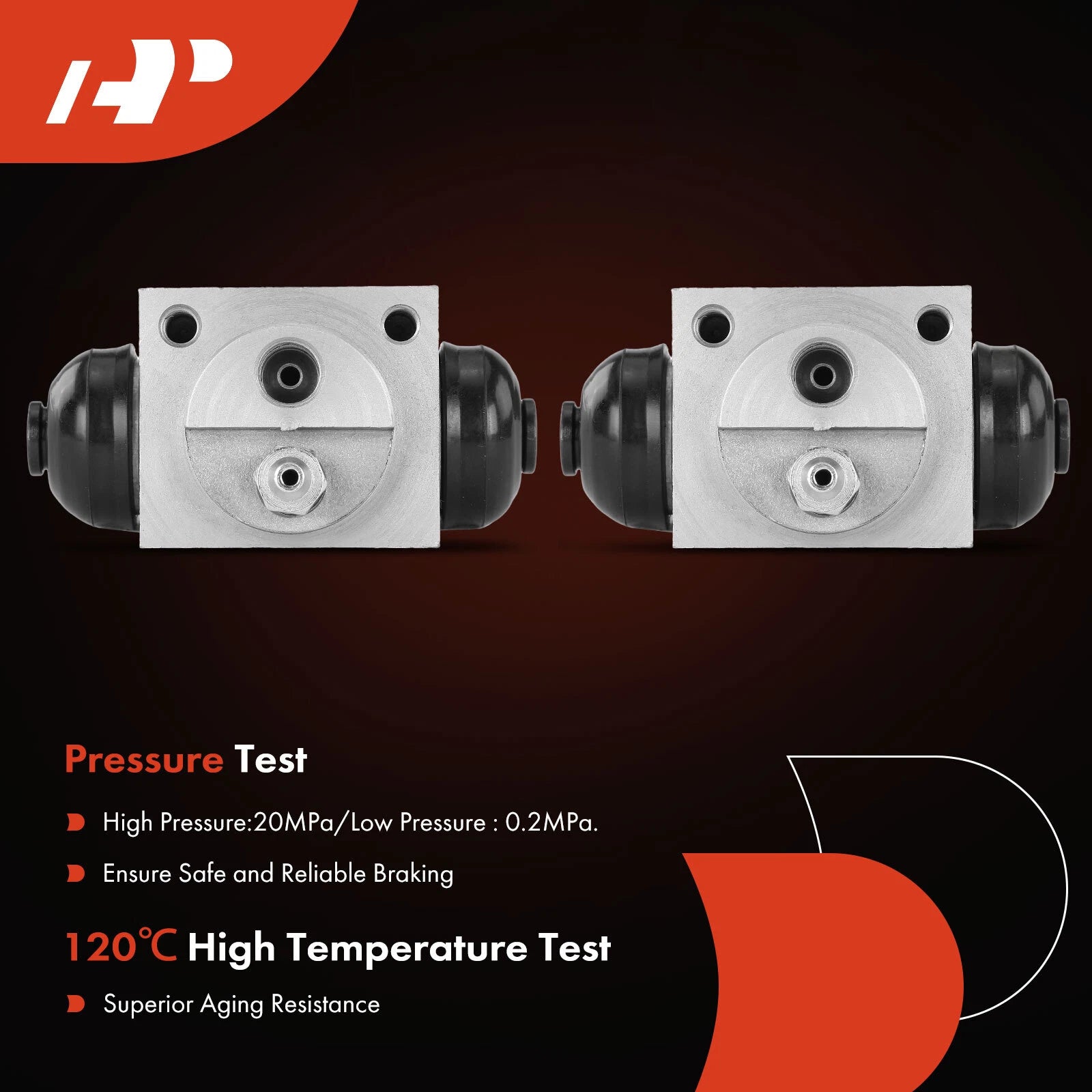 2X Rear Drum Brake Wheel Cylinders for Chevy Cruze (2011–2019)