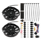 7" Fan Assembly Kit for Universal Car (800CFM, 2900RPM) Black