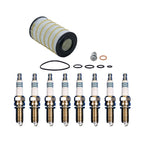 Wix Engine Oil Filter & Denso 8 Iridium Spark Plugs for W211 E550 (2003–2009)