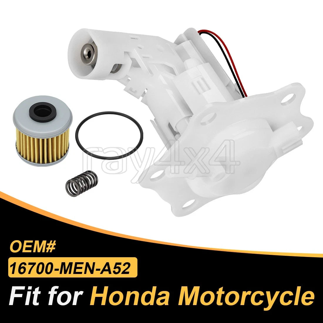 Fuel Pump w/Oil Filter for Honda CRF250R CRF250RX CRF450R CRF450RX (2004–2023) 16700-MEN-A52