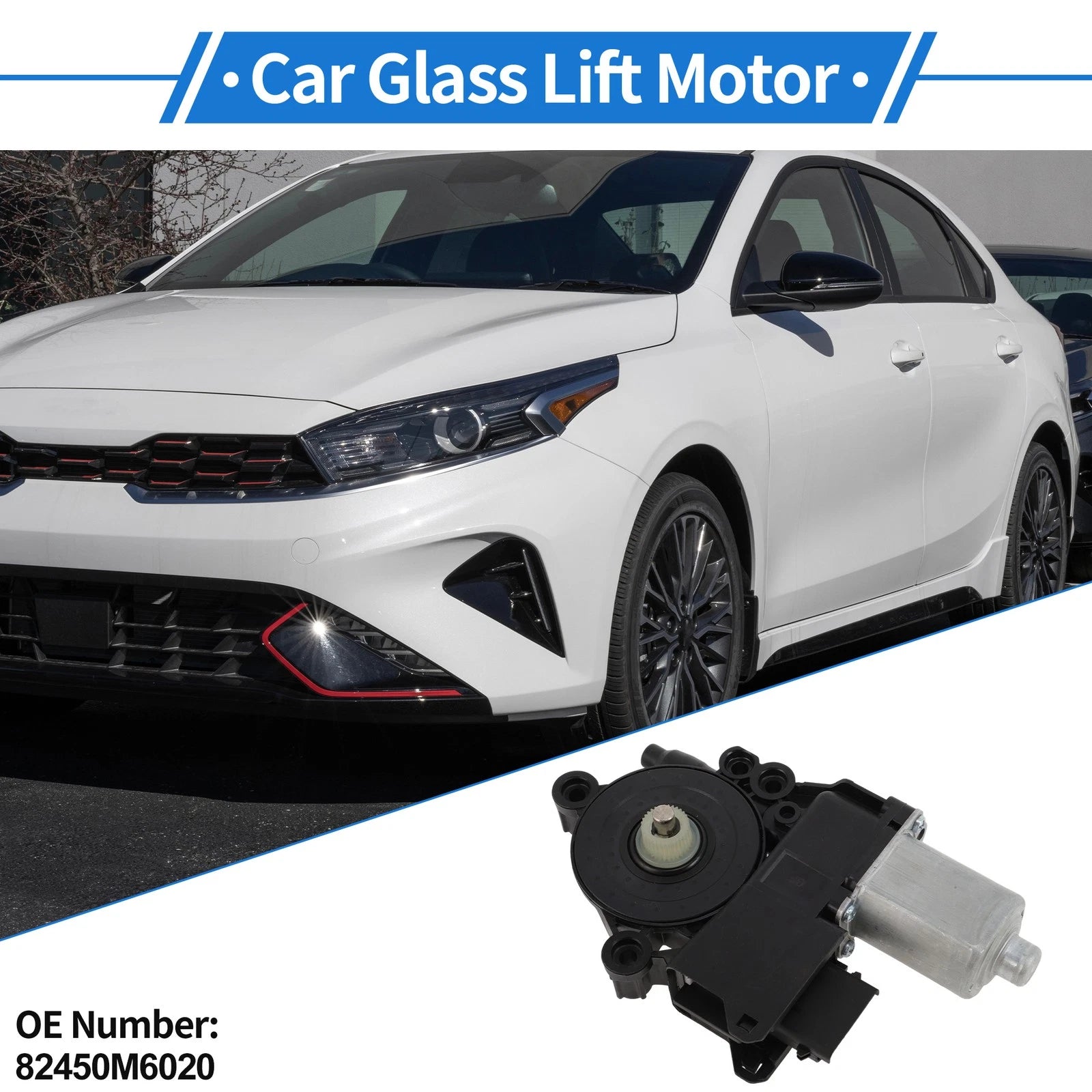 Power Window Regulator Lift Motor No. 82450M6020 for Kia Forte (2018–2022)