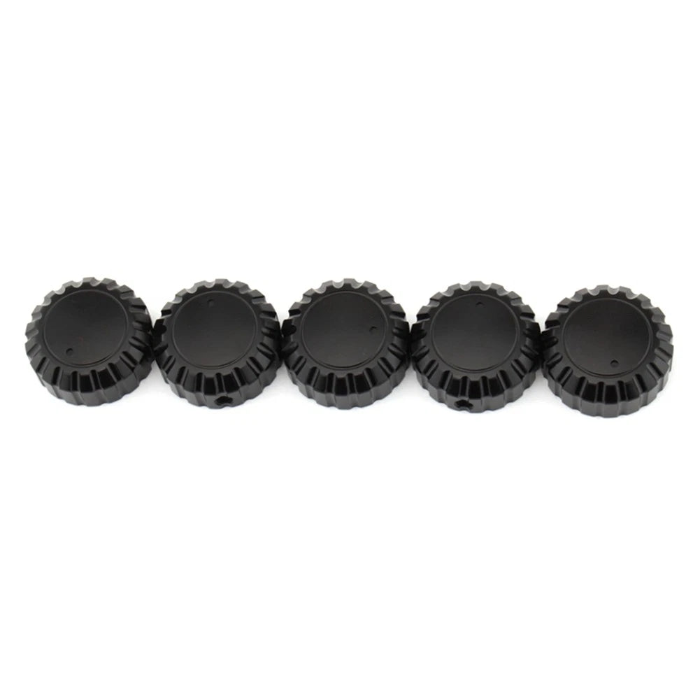 Set of 5 Aluminum Black Radio/Stereo Knobs for Honda GL1500 Goldwing (1988–2000)