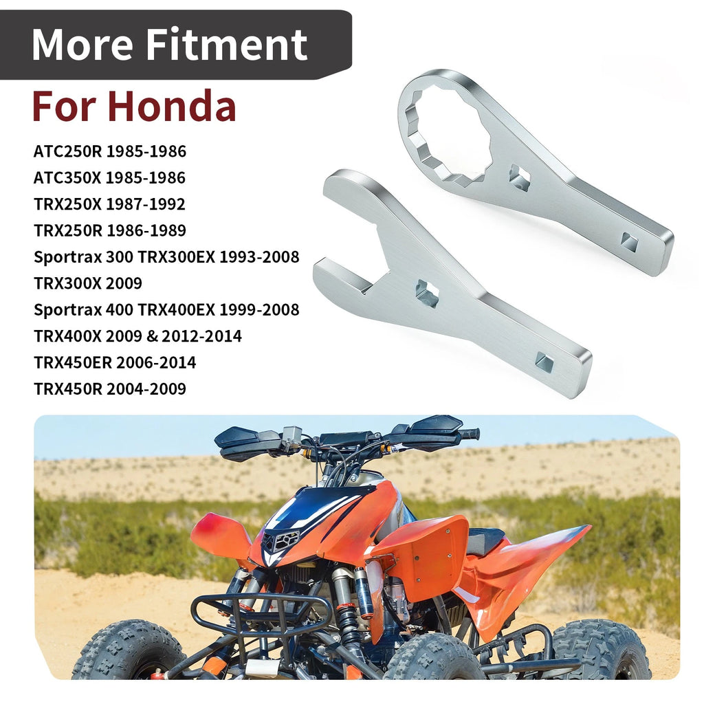 Set of 2 Rear Axle Nut Wrench Tools 45mm 56mm for Honda TRX450ER/TRX450R (2004–2014)