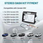 Double DIN Radio Install Dash Bracket & Wire Harness for Honda CR-V (2012–2016)