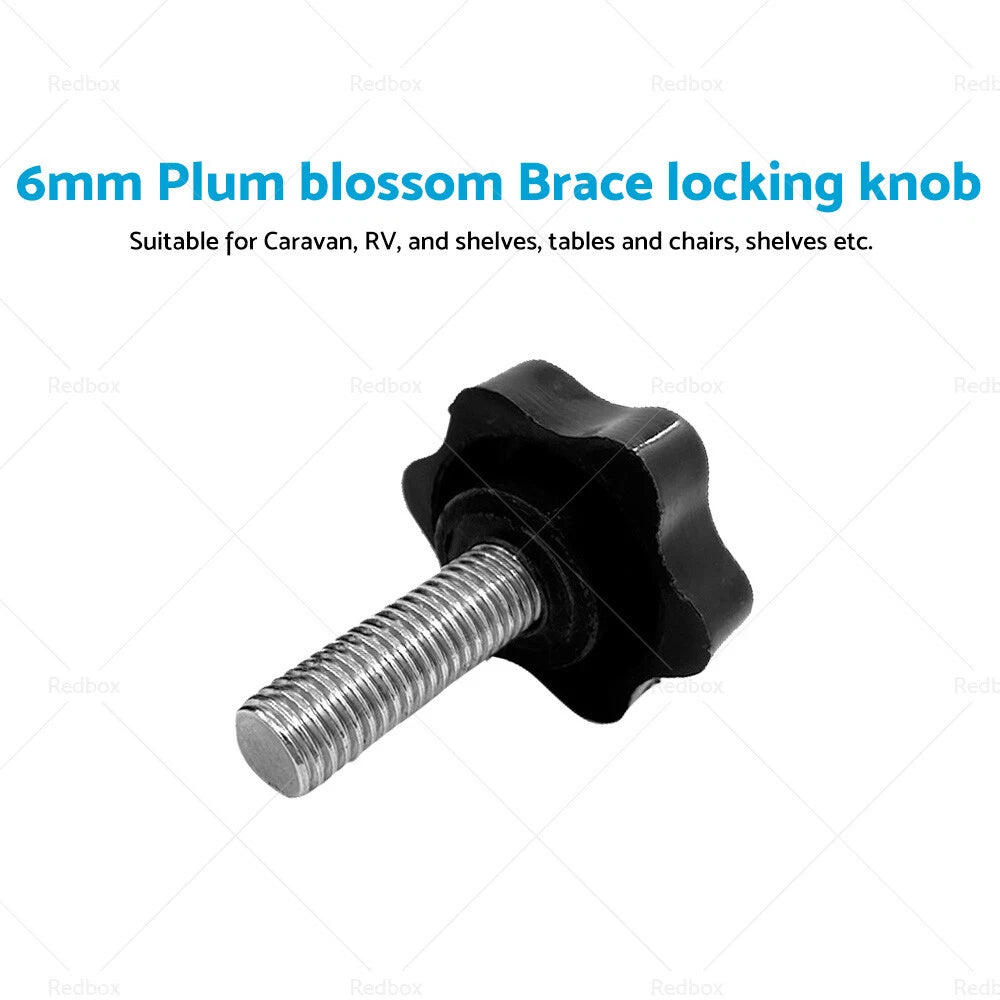 Stainless Steel Hex Plum Knob M6x25 for Caravan RV Awning (200-34120)