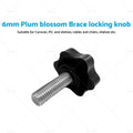 Stainless Steel Hex Plum Knob M6x25 for Caravan RV Awning (200-34120)