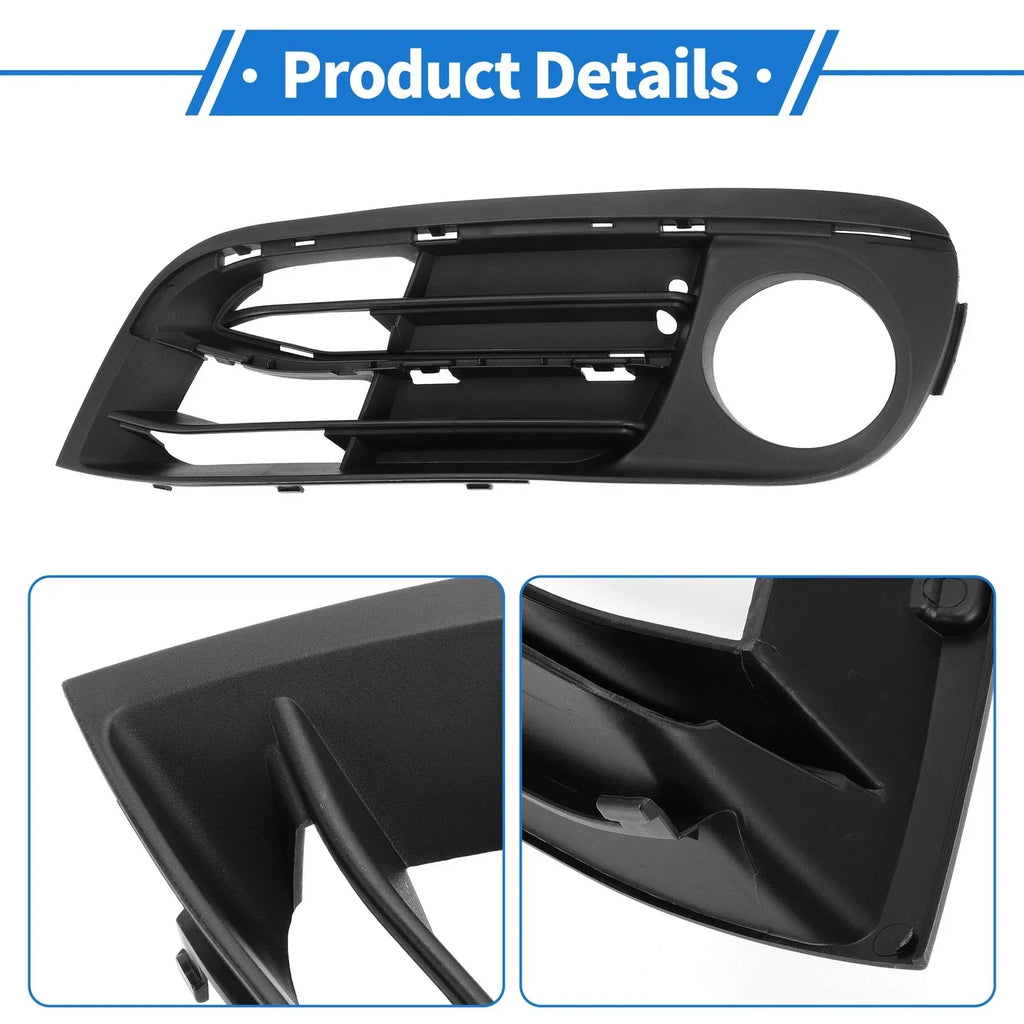 1 Pc Car Front Left Fog Light Grill for BMW 5 Series (2014 - 2016) Black