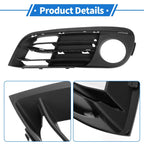 1 Pc Car Front Left Fog Light Grill for BMW 5 Series (2014 - 2016) Black