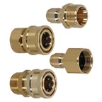 High Pressure Washer Adapter for M22-15 to 3/8" Brass Fitting (4 Pack)