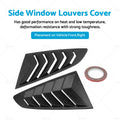 2X Side Window Louvers Sun Shade Cover for Ford Mustang (2015–2022)
