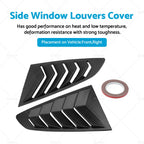 2X Side Window Louvers Sun Shade Cover for Ford Mustang (2015–2022)