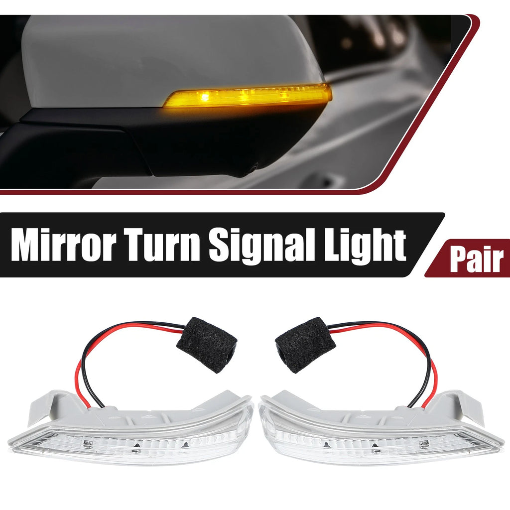 2X LED Mirror Turn Signal Lights for Chrysler (68052078AA, 68052079AA)