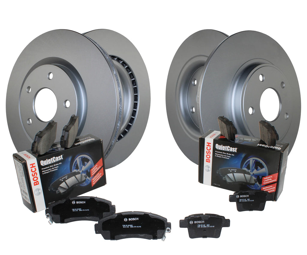 Front Rear Brake Kit Disc for Chrysler Dodge Ram VW (Bosch QuietCast)