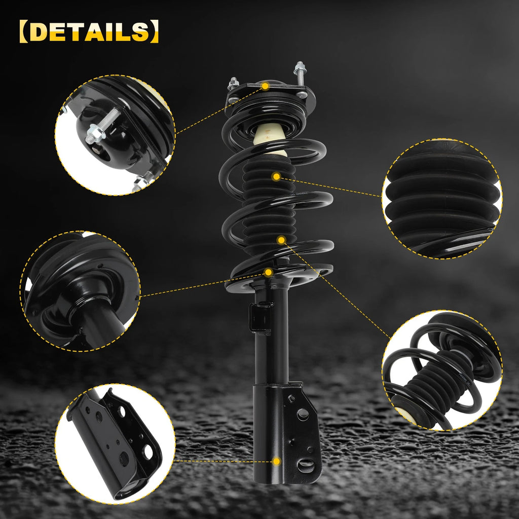Set of 2 Complete Struts for Buick Enclave, Chevrolet Traverse (2013–2017)