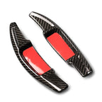 Black Carbon Fiber Steering Wheel Shift Paddle Pads for Benz E-Class (2021)