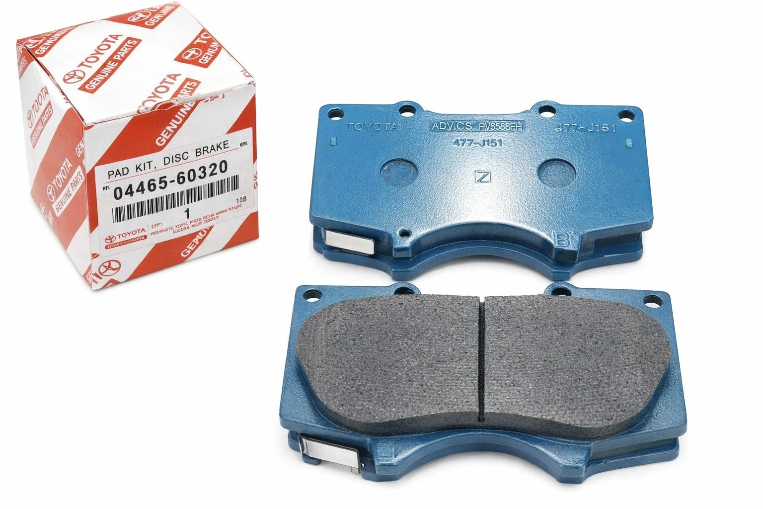 Set of 4 Front Disc Brake Pads for Toyota 4Runner (2010–2019), Lexus 0446560320