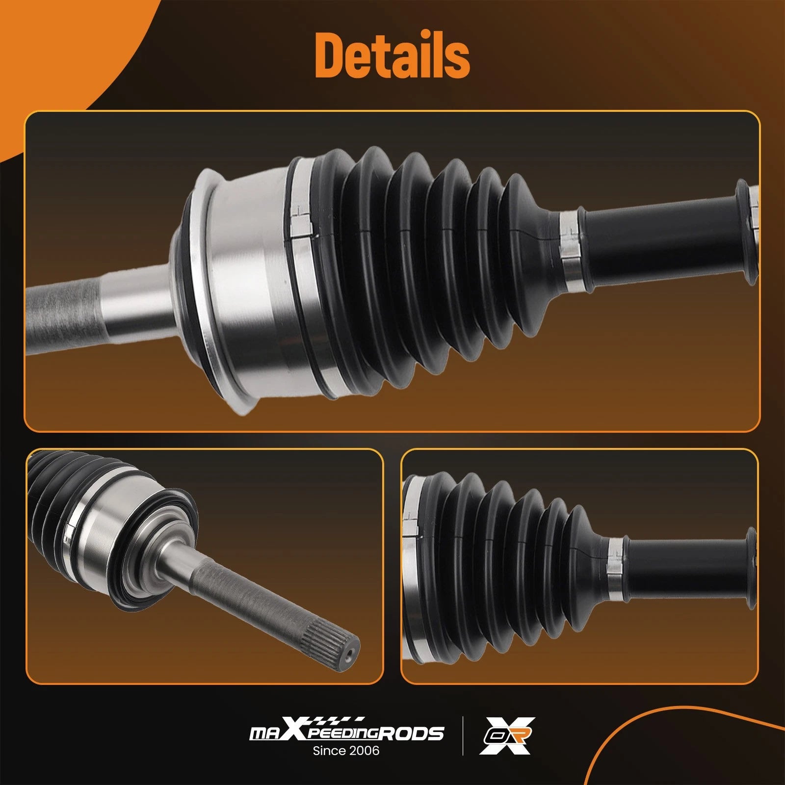 Front CV Axle Shaft for Toyota Pickup, 4Runner (1986–1995)