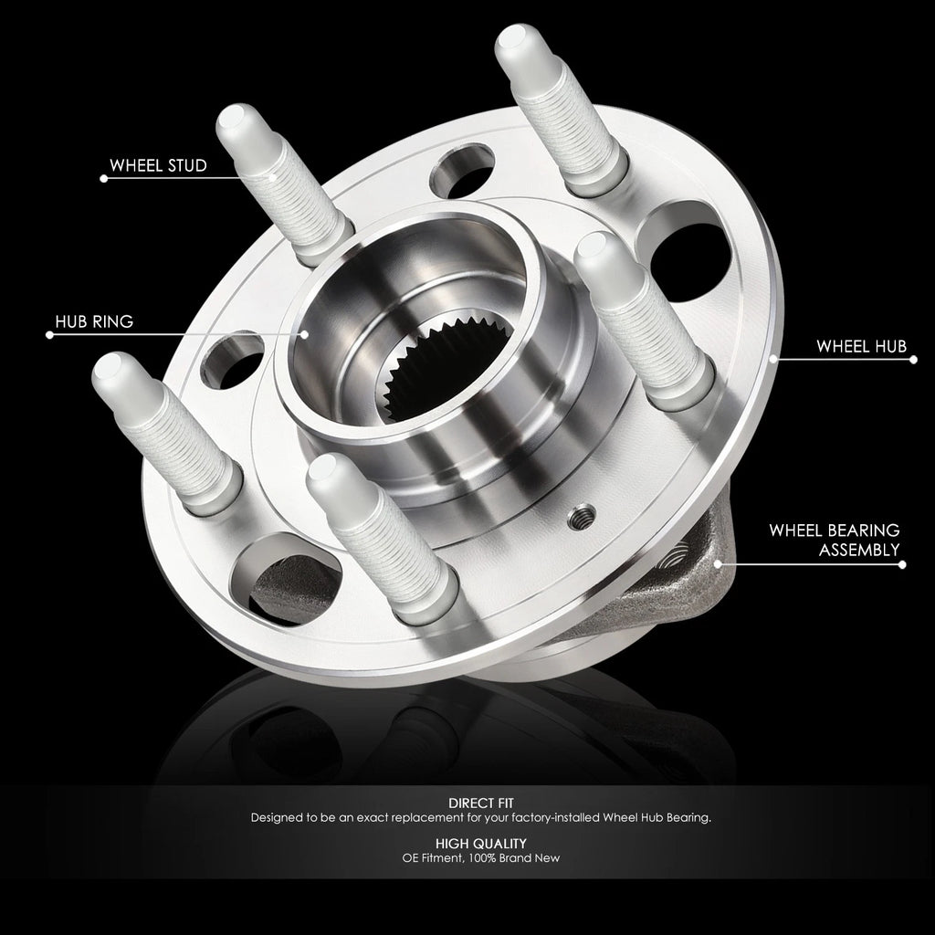 Set of 4 Wheel Bearing Hubs for Chevrolet Equinox Malibu Limited Terrain (2010–2017)