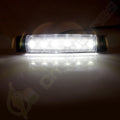 Pack of 10 White 6 LED Side Marker Indicator Lights for Van Truck Boat Trailer