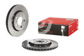 Brembo Rear Coated Disc Brake Rotor for Audi TT Quattro VW Golf Jetta R32 (2000–2015)