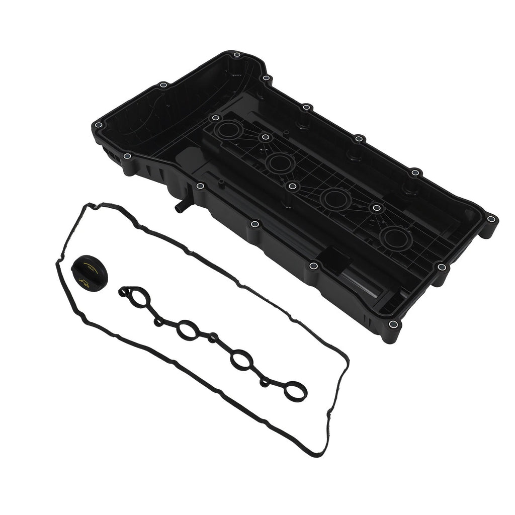 Black Valve Cover with Gasket for Hyundai Genesis Coupe (2010–2012)