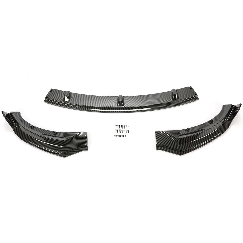 Front Bumper Lip Kit for Tesla Model 3 (2017-2023) Carbon Fiber Style