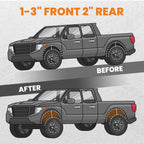 3" Front 2" Rear Lift Kit Shackles & Torsion Keys for Dodge Durango (1998–2003)
