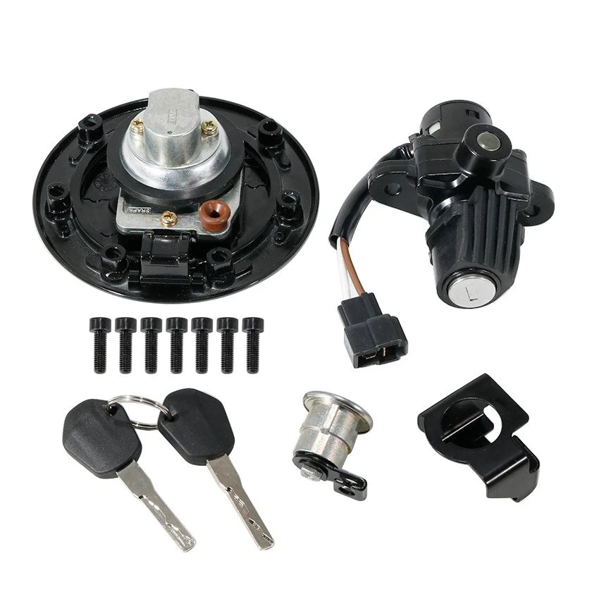 Ignition Key Switch Fuel Cap Seat Lock Set for KTM 125 Duke 2018–2021, 250 Duke 2017–2023