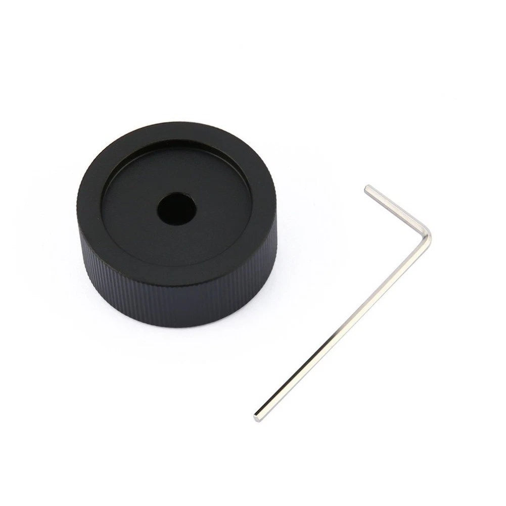 32mm Black Aluminum Potentiometer Volume Knob for 6mm Shaft