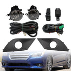 Clear Lens Fog Lights Pair for Subaru Legacy (2015–2017) + Wiring + Switch