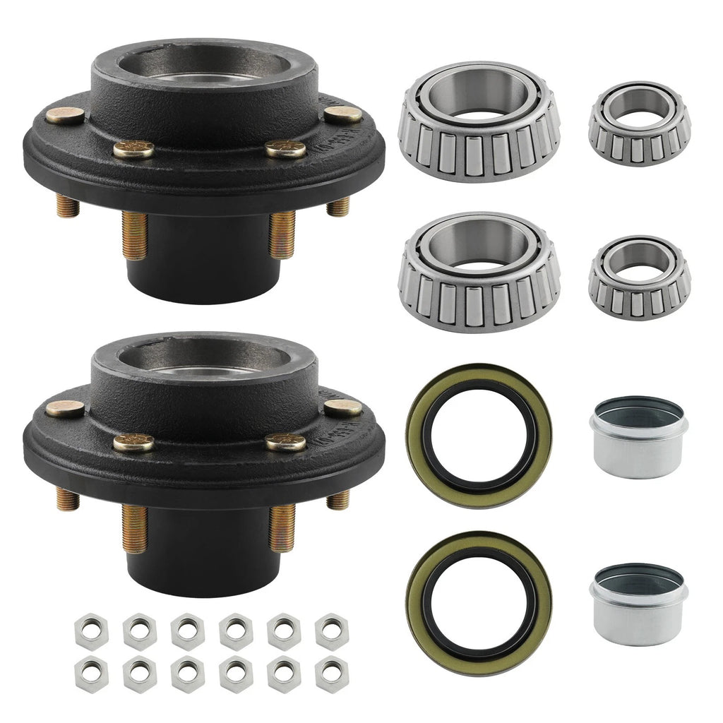 Pair Trailer Hubs for Mobile Home (6000 6 Lug 6x5.5)