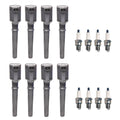 Set of 8 Ignition Coils & Iridium Spark Plugs for Ford Lincoln