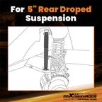 Rear Lowering Shocks for Ford F150 & F100 2WD (1980–1996) 5" Drop