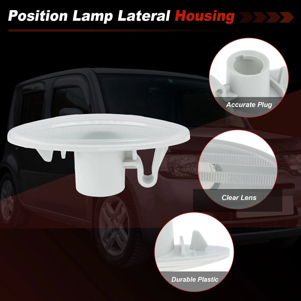 Set of 2 Side Indicator Light Housings for Nissan Cube Juke Leaf Note (–) 261608990A