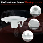 Set of 2 Side Indicator Light Housings for Nissan Cube Juke Leaf Note (–) 261608990A