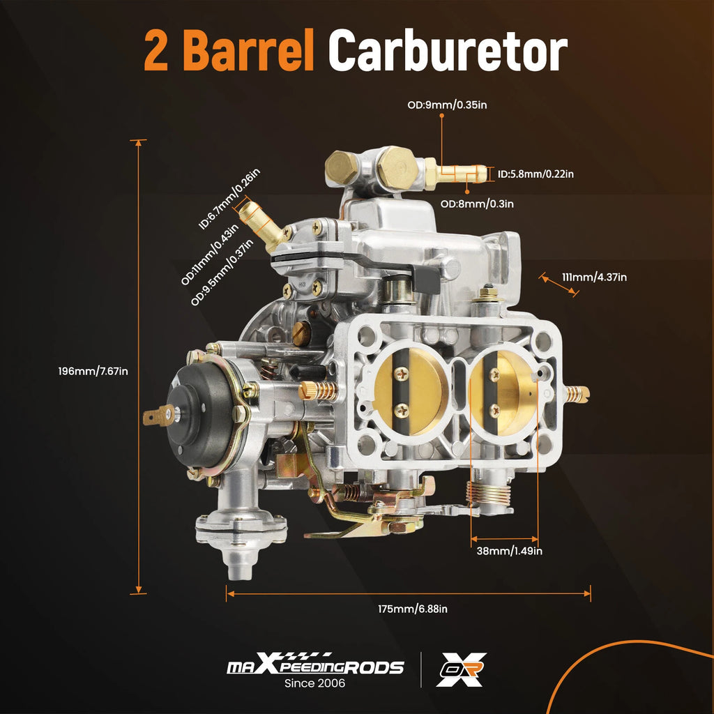 2X 38/38 Carburetor for Jeep J10 (1978-1986)