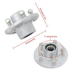 2X Pre-Assembled Galvanized Trailer Hub Kit for 3 (5 on 4.5)