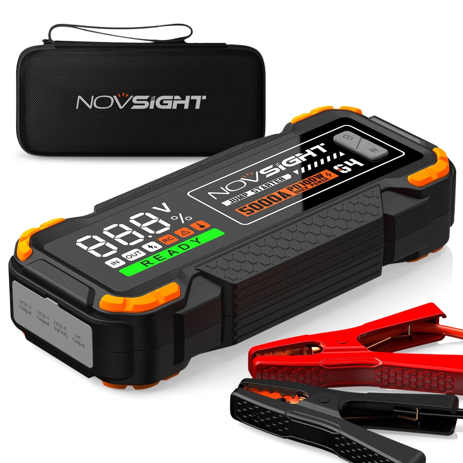 2X USB Car Jump Starter Booster Pack 20000mAh 5000A Power Bank