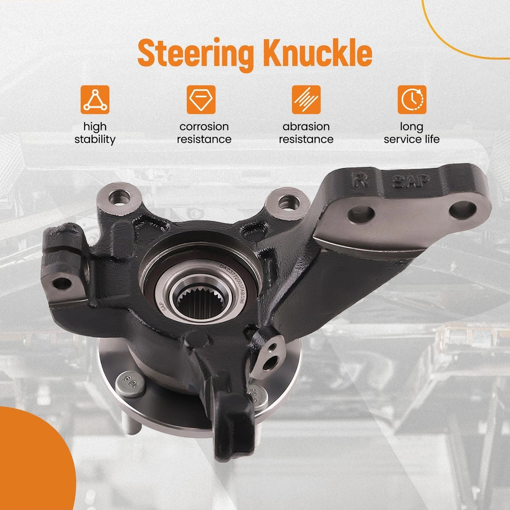 2X Front Wheel Bearing Hub Knuckle Assembly for Nissan Versa (2013–2019)