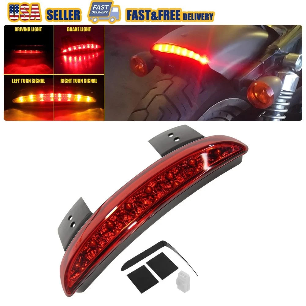 LED Brake Tail Lights for Harley Sportster XL883 1200 (2004–2023)