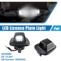 Pair White LED License Plate Light Assembly 55055292 2835SMD for Dodge Dakota (–)