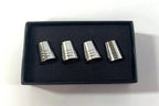 Valve Stem Caps With GMC Logo Premium Chrome Tapered for GMC Sierra (2014–2020)