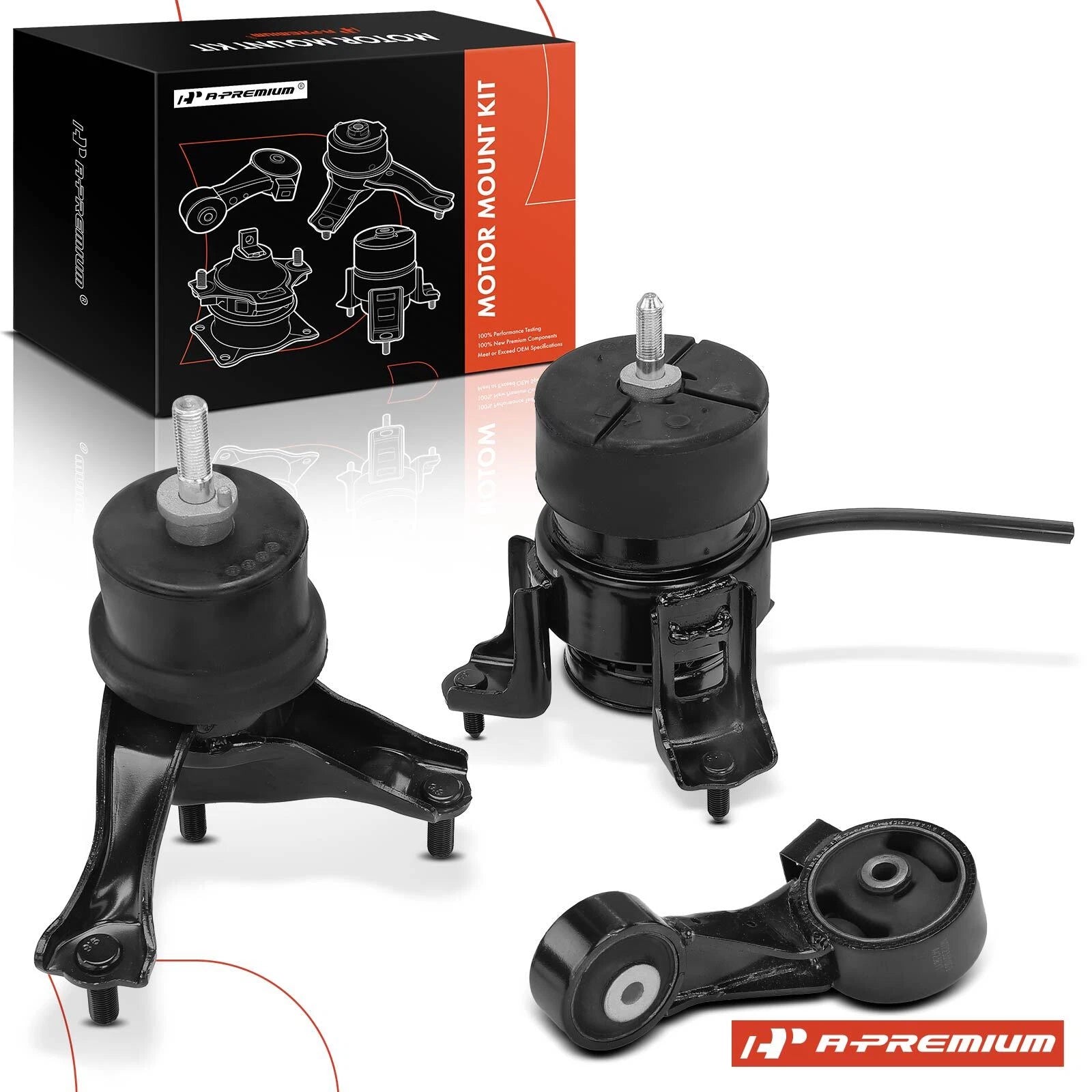 3x Motor Mount & Transmission Mount & Torque Strut for Toyota Camry (2018-2024)