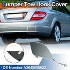 Rear Bumper Tow Hook Cover for Mercedes-Benz W204 (2007-2014) Dark Silver