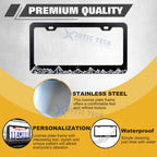 Universal License Plate Frame for Mountain (Stainless Steel) (2020-2025)