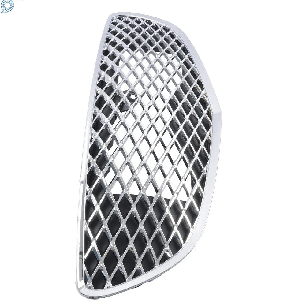 Front Bumper Upper Grill for Genesis GV70 (2022–2023) Black & Chrome, W/Camera Hole