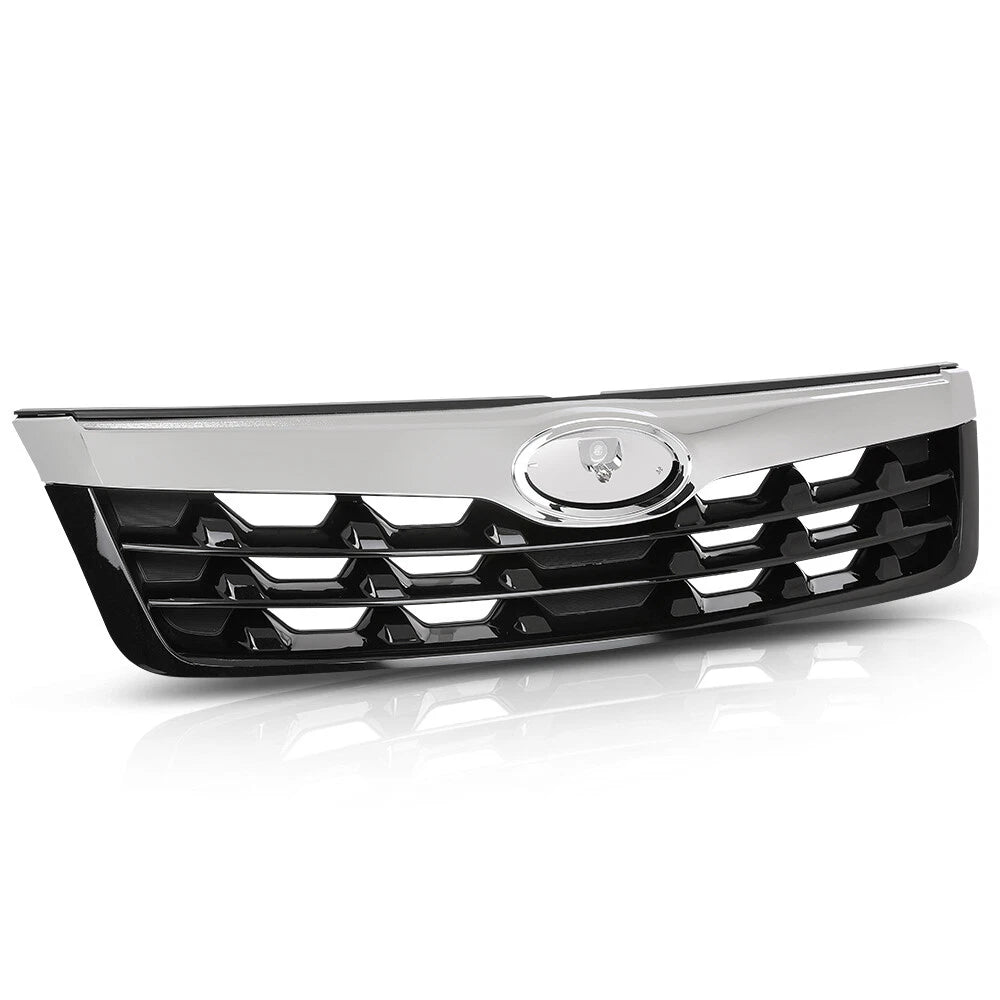Front Bumper Upper Grille for Subaru Forester (2011–2013) Black & Chrome