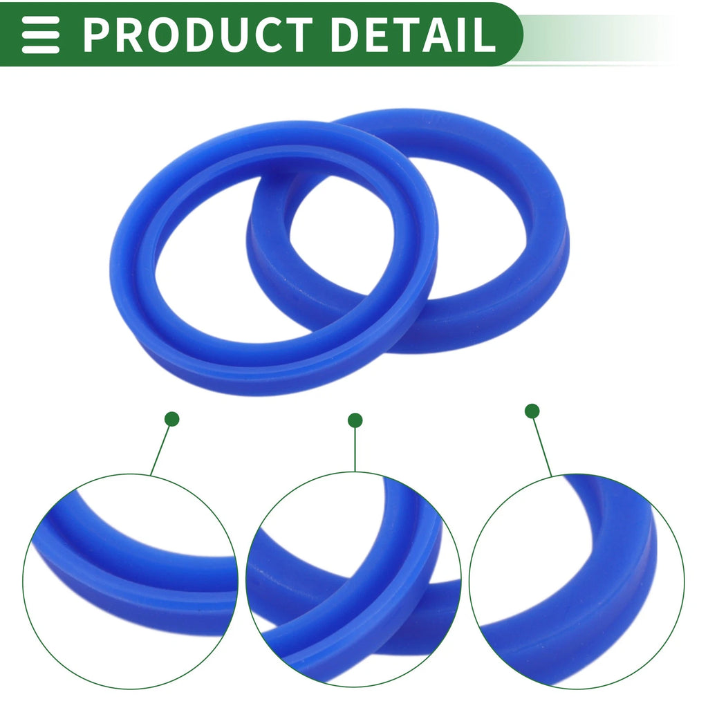 Set of 5 Oil Seal Rotary Shaft Seal 35.5x45x6mm High Pressure Blue